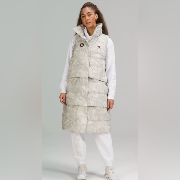lululemon athletica Jackets & Blazers - Lululemon Team Canada 22 Transformable Vest Maple Metamorphosis Light Neutral